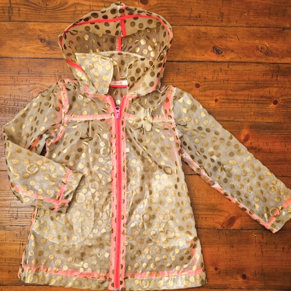 BillieBlush kids raincoat size 5